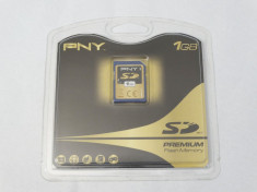 Card memorie PNY SD 1 Gb Flash Memory Premium - sigilat nou foto