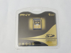 Card memorie PNY SD 1 Gb Flash Memory Premium - sigilat nou foto