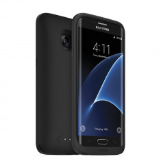 Carcasa cu acumulator 3300mAh si incarcare wireless Mophie Juice Pack Samsung Galaxy S7 Edge, black foto