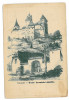 611 - BRAN Castle, Brasov, Romania - old postcard - unused, Necirculata, Printata