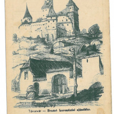 611 - BRAN Castle, Brasov, Romania - old postcard - unused