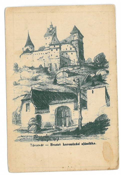 611 - BRAN Castle, Brasov, Romania - old postcard - unused