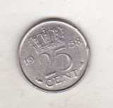 bnk mnd Olanda 25 cent 1958