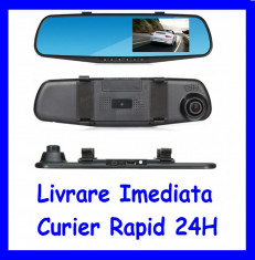 Monitor 4inch tip oglinda cu camera frontala DVR F1-49 foto