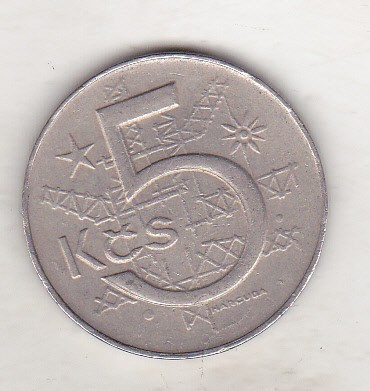 bnk mnd Cehoslovacia 5 coroane 1981 foto