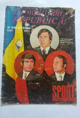 REVISTA SPORT - nr 24/1972, Patzaichin, Berceanu, Martinescu Aur la J.O. 72 foto