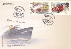 ROMANIA 2013 LP 1979 EUROPA VEHICULE POSTALE FDC foto