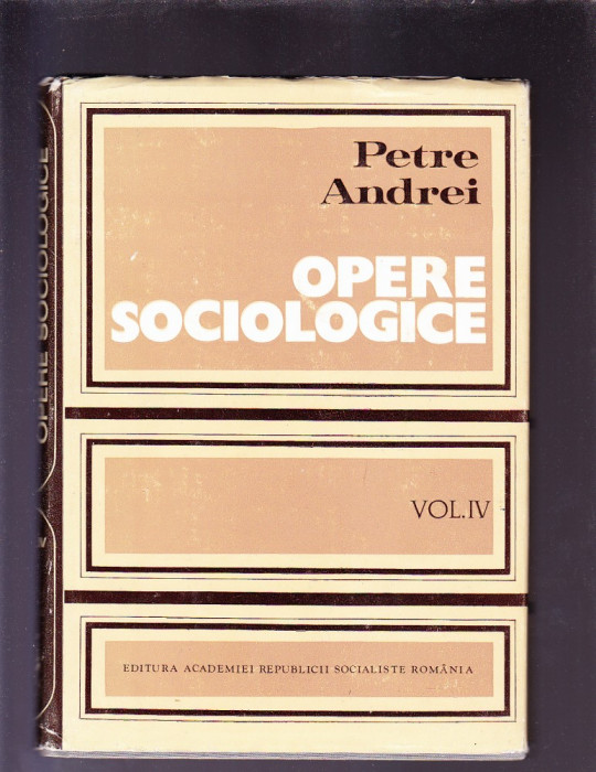 OPERE SOCIOLOGICE -VOL 4