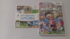 LOT 2 jocuri - Wii Sports + Mini Golf - Nintendo Wii [Second hand] foto