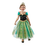 Rochie/rochita Printesa Anna- verde Frozen, 3-4 ani, 4-5 ani, 5-6 ani, 6-7 ani, 7-8 ani