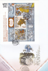 ROMANIA 2004 LP 1659 EVENIMENTE EUROPA 2004 BLOC FDC foto