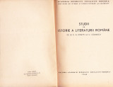 STUDII DE ISTORIE A LITERATURII ROMANE -DE LA C. A. ROSETTI LA G. CALINESCU