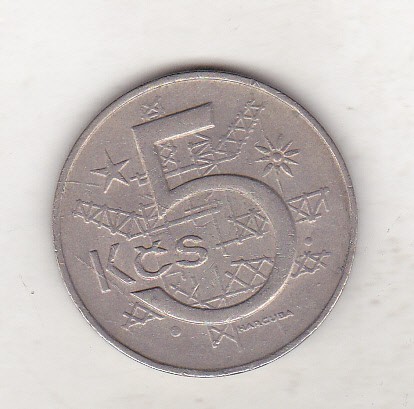 bnk mnd Cehoslovacia 5 coroane 1966