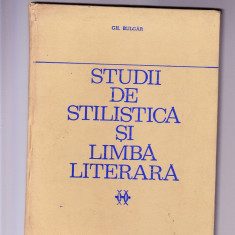 STUDII DE STILISTICA SI LIMBA LITERARA