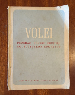 VOLEI Teoria, practica, jocuri ajutatoare (1953) foto