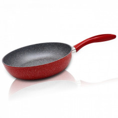 Tigaie WOK ZEPHYR Red Passion ZP 4420 E26, 26cm, Acoperire Marmura, Inductie foto