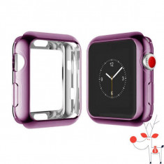 Carcasa silicon Apple Watch 42mm, husa protectie spate margini ecran, Seria 1, 2 foto