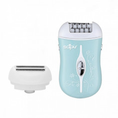 Epilator si aparat de radere, SAPIR SP 1811 D2, 2 viteze, Albastru foto