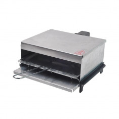 Gratar Electric Party Grill SAPIR SP 1015 PG, 800W, Maner detasabil, Gratar detasabil, Tava pentru grasime, Otel foto