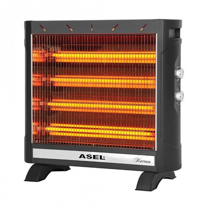 Radiator cu quartz ASEL AF AH 9225, 2750W, 5 trepte de viteza, Intrerupator Radiator cu quartz ASEL AF AH 9225, 2750W, 5 trepte de viteza, Intrerupator
