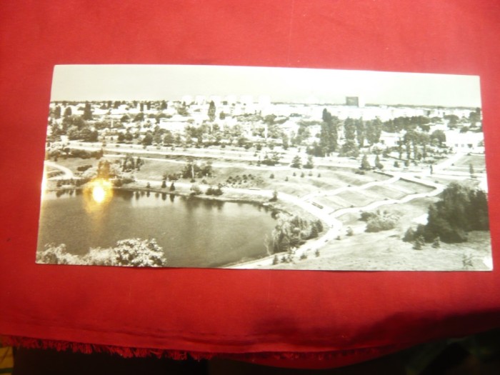 Ilustrata-Fotografie- Bucuresti -Cartierul Floreasca- RSR -format lung