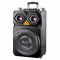 Boxa Karaoke ZEPHYR ZP 9999 F15, 15 inch, 800W, Baterie, Bluetooth, MP3, 2 Microfoane Wireless, Distanta, Negru