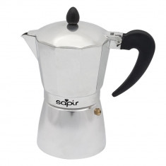 Cafetiera cubaneza SAPIR SP 1173 I9, 9 cesti, Argintiu foto