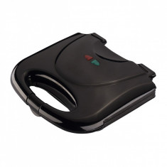 Sandwich-maker cu invelis marmura SAPIR SP 1442 AFM, 800W, Placi triugnhi, Negru foto