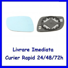 Sticla oglinda exterior pe dreapta Seat Toledo 2 1998-2004 Albastru 1J1857522E foto