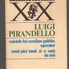 (C8190) CAIETELE LUI SERAFINO GUBBIO, OPERATOR UNUL, NICI... DE LUIGI PIRANDELLO