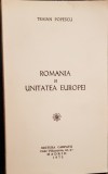TRAIAN POPESCU ROMANIA SI UNITATEA EUROPEI MADRID 1975 CONTRIBUȚIA FILATELICĂ