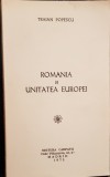 TRAIAN POPESCU ROMANIA SI UNITATEA EUROPEI MADRID 1975 CONTRIBUȚIA FILATELICĂ