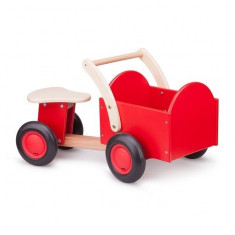 Vehicul din lemn cu portbagaj - New Classic Toys foto