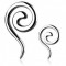 Piercing ureche - expander spiralat