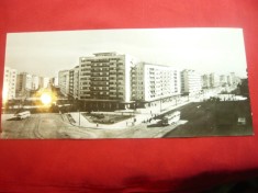 Ilustrata-Fotografie- Bucuresti Vedere spre Bdul 1Mai si Calea- Grivitei RSR foto