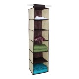 Organizator pentru dulap, 30 x 30 x 120 cm, 6 compartimente