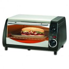 Aparat de sandwichuri - cuptor SAPIR SP 1441 NSB, 600W, 10 litri, Timer, Negru/Argintiu foto