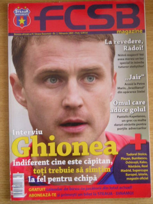 myh 112 - Revista FCSB magazin - Steaua Bucuresti - nr 2/februarie 2009 foto