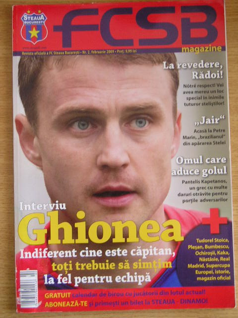 myh 112 - Revista FCSB magazin - Steaua Bucuresti - nr 2/februarie 2009