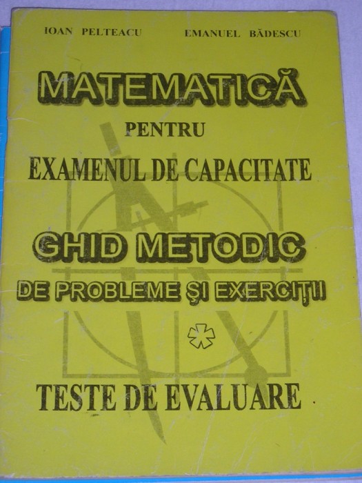 myh 33s - Culegere matematica - probleme - exercitii - teste capacitate ed 2000