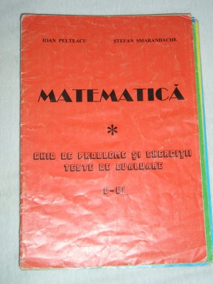 myh 33s - Culegere matematica - probleme - exercitii - teste - cls 5 - 6 foto