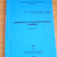 myh 36f - Componente ale securitatii nationale ale Romaniei - ed 1996