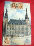 Ilustrata TCV cu 3x7 1/2 pf Aachen Rathouse Germania 1920
