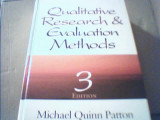 Michael Quinn Patton - QUALITATIVE RESEARCH &amp; EVALUATIONS METHODS { 2002 }, Alta editura