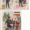 Cartoane publicitare -Posta,factori postali in Romania-tip cromolitho-2 buc