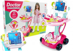 Set portabil accesorii doctor cu lumini si sunete 17 piese foto