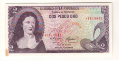 SV * Columbia 2 PESOS 1977 * AUNC + + foto