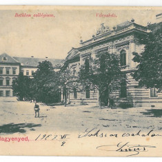 3278 - AIUD, Alba, High School, Romania - old postcard - used - 1903