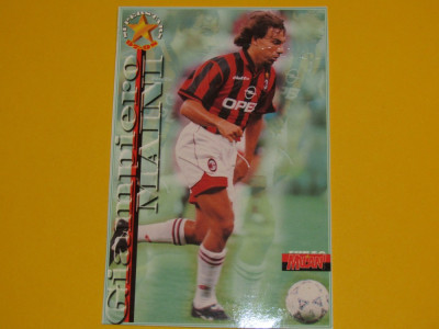Foto fotbal - tip carte postala-jucatorul Giampiero Maini (AC Milan) foto