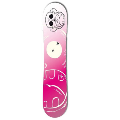 Placa Snowboard Copii Junior Monkey Pink 129cm foto